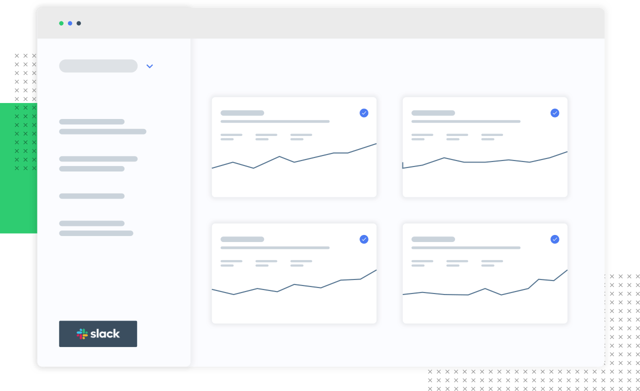 The dashboard available within the ping application